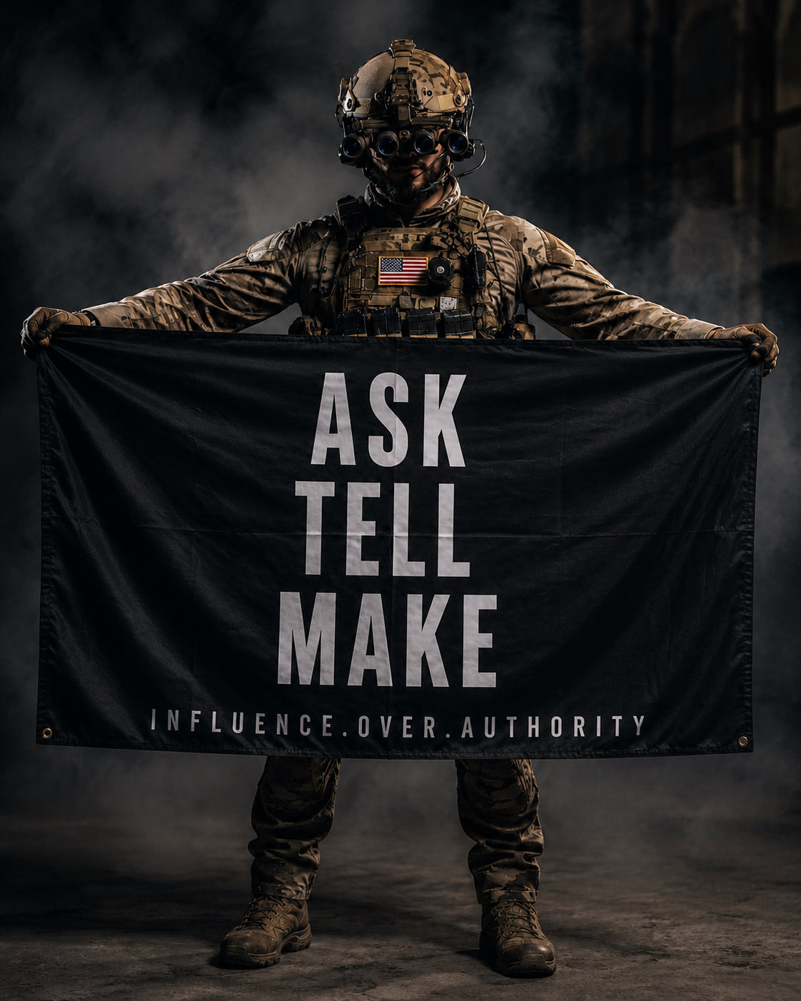 Ask Tell Make 3x5 Flag- IN STOCK