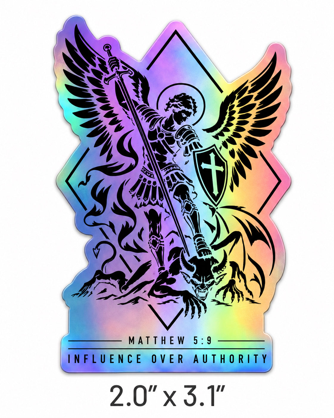 PEACEMAKERS SERIES — ST. MICHAEL HOLO STICKER (PRE-ORDER)