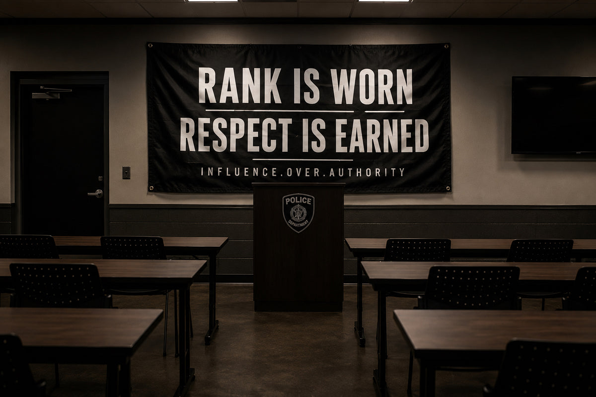 Rank Is Worn. Respect Is Earned. 3' X 5' Flag- IN STOCK