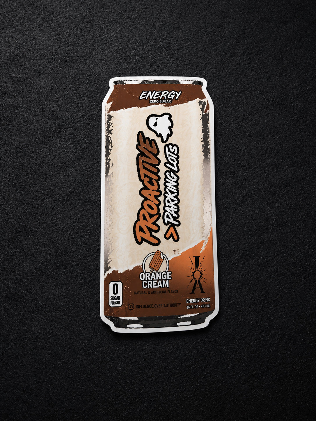 Official IOA- ENERGY DRINK MIRROR STICKER