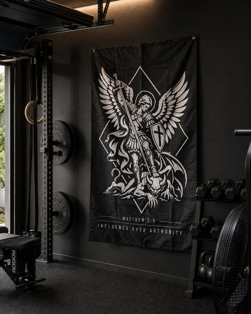 Blessed Are The Peacemakers- St. Michael 3X5 Flag- IN STOCK